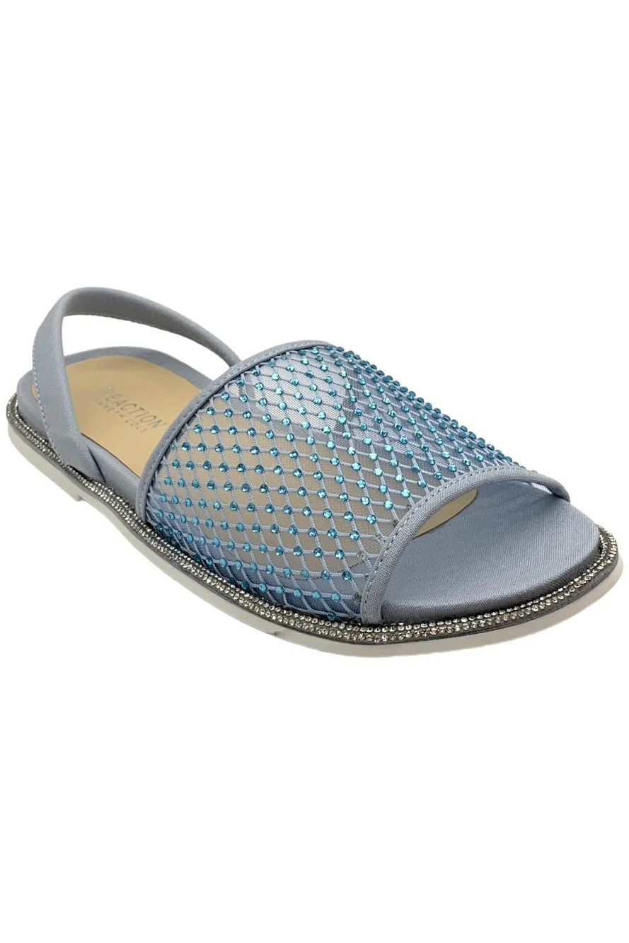 Kenneth Cole Reaction Saavi Flat Sandal Sky Blue - Medium